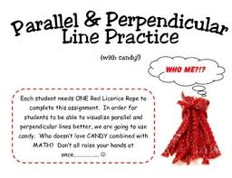 Parallel Perpendicular Line Slope Fun Group Activity With Candy Teaching Geometry Math Groups Math About Me