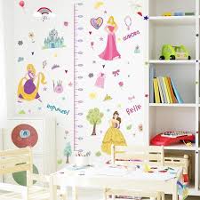 disney princess height chart wall decals child height