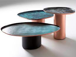 Upcycling trunks as furniture items has become more and more common as people have decided to limit their carbon footprints in new and exciting ways. Drops Coffee Tables By De Castelli Interiorzine