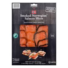 Foppen Smoked Norwegian Salmon Slices Shop Seafood At H E B
