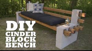Build some from cement blocks. Diy Cinder Block Bench Youtube