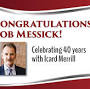 Profile Picture of Bob Messick Celebrates 40 Years of Service - Icard Merrill (@icardmerrill.com) on Google