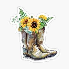 And it looks also very good and elegant. Cowgirl Boots Stickers Redbubble