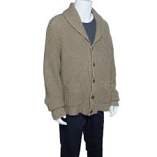 Coofandy men's cardigan sweater long knit jacket solid cotton shawl collar coat. Ralph Lauren Brown Chunky Cable Knit Shawl Collar Cardigan Xl Ralph Lauren Tlc
