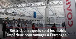 Cette mesure fait partie des annonces de jean castex vendredi soir, à l'issue d'un conseil de défense sanitaire. Video Restrictions Quels Sont Les Motifs Imperieux Pour Voyager A L Etranger Le Point