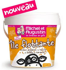 Michel Et Augustin L Incroyable Ile Flottante Aux Eclats De Caramel Food Innovation Nutella Bottle Ice Cream