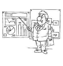 Businessman Presenting Graphs And Charts Coloring Pages Best Place To Color Coloring Pages Graphing Color