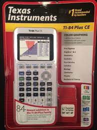 Texas Instruments Ti 84 Plus Ce Color Graphing Calculator White Free Shipping Texasinstruments Graphing Calculator Calculator Color Graphing