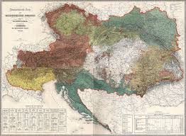 1280px Ethnographic Map Of Austrian Monarchy Czoernig 1855 Jpg 1280 938 Austrian Empire Map Historical Maps