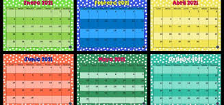 Anticipate a los días festivos de tu provincia y planifica tus vacaciones. Calendario Imagenes Educativas
