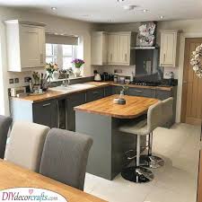 small kitchen island with seating