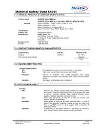 Msds (material safety data sheet). Material Safety Data Sheet Bostik Philippines Inc