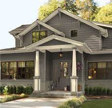 Blues and grays have been a popular exterior paint color for the last decade. Benjamin Moore Sag Harbor Gray Exterior Novocom Top