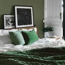 Au Lit Ma Cherie French Interiors Style That S All Bed Spreads Green Bedding Bedroom Green