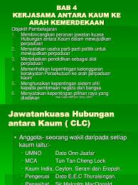 · menjadikan perpaduan kaum sebagai asas kemerdekaan yang akan dicapai. Bab 4 Kerjasama Antara Kaum Ke Arah Kemerdekaan Hak Cipta Sbpzon Timur 2007