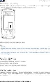 Start the zte f160 with an unaccepted simcard (unaccepted means from a different network than the one working in you zte) 2. Ztef160 Digital Mobile Phone User Manual Zte