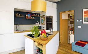open plan kitchen living room design