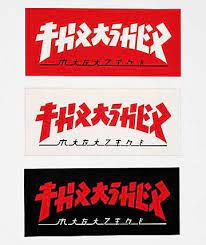 Thrasher Godzilla Logo Sticker Zumiez In 2021 Logo Sticker Thrasher Sticker Design