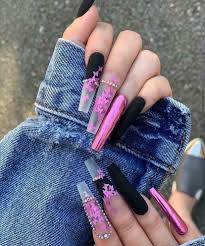 Black And Purple Butterfly Nails 12 Colors Butterflies Nail Glitter Heart Nails Glitter Butterfly Nail Decoration Ebay In 2020 Bling Acrylic Nails Heart Nails Long Acrylic Nails