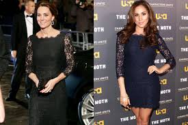 Dress like a duchess celebrates the fashions of meghan markle and kate middleton. Kate Middleton Wears A Dress That Meghan Markle Has Worn Before Vanity Fair