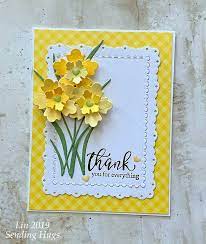 Daffodil Thanks Easter Cards Handmade Greeting Cards Handmade Cards Handmade