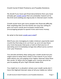 The dangers of minimum credit card payments. Credit Cards Debt Problems And Feasible Solutions