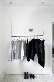 Coat Rack Bedroom Ceiling Rod Hanging On Hangers Creative Closets Clothing Rack Interior