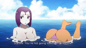 Raven and Starfire go swimming (Threetwigs) [Teen Titans] : rrule34