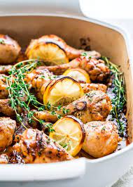 Lemon Garlic Roasted Chicken Legs Jo Cooks