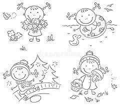F is for fall coloring page. Seasons Colouring Stock Illustrations 90 Seasons Colouring Stock Illustrations Vectors Clipart Dreamstime
