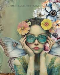 Digital Art Piece: A Rose in a World Full of Weeds