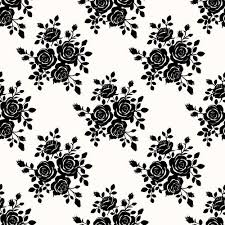 Black Roses Seamless Patterns Vector Graphics Vector Flower Free Download Seamless Pattern Vector Vector Flowers Black Rose