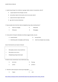 Kertas Soalan Peperiksaan Pendidikan Jasmani Kesihatan Tahun 4