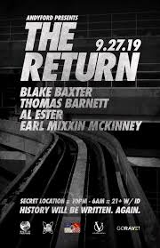 Andy Ford presents: The Return at Secret Location