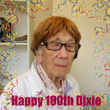 Happy 100th Dixie … We wish Dixie Cram a fantastic 100th birthday today! A  great milestone. Dixie is a well known Tarpeena identity. One of seven  children, she grew up