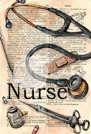 Print Nurse Mixed Media Drawing On Distressed Dictionary Page In 2021 Nurse Nurses Week Quotes Best Nursing Schools