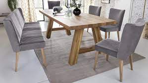 48 schön gartenmöbel esstisch bild holzbank esstisch balkon bank klein mit essgruppe mit eckbank neu. Essgruppe Lynn Eiche Massiv 1x Bank 4x Stuhl In Grau