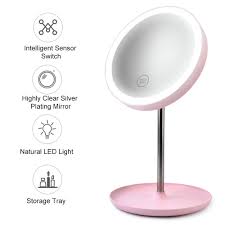 Open eye french gold metal magnifying mirror. Fashion Led Light Makeup Mirror Table Lamp 360 Rotation Brightness Adjustable Beauty Cosmetic Mirror Shopee Malaysia