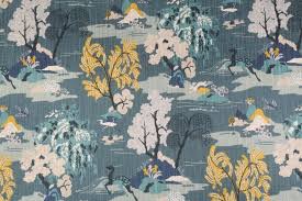 We carry a large collection of toile fabrics from beloved designer brands such as scalamandre, kravet, lee jofa, f schumacher and. 6 Yards Robert Allen Modern Toile Printed Cotton Drapery Fabric In Peacock