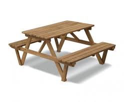 4ft Teak Picnic Bench Teak Picnic Table Picnic Bench Picnic Table Outdoor Wood Furniture