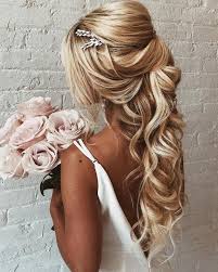 Wedding semi updo with braid. 71 Perfect Half Up Half Down Wedding Hairstyles Wedding Forward