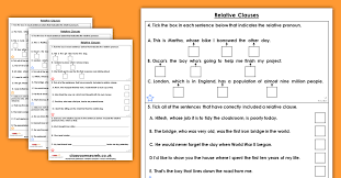 Next, it will begin with a relative pronoun (who, whom, whose, that, or which) or a relative adverb (when, where, or why). Free Year 6 Relative Clauses Homework Extension Ready To Write Classroom Secrets