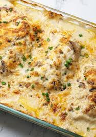 The chicken is super tender and the soup turns into a tasty gravy. Creamy Chicken Bake Recipe 100krecipes