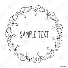 Nessun obbligo di registrazione, acquista subito! Cornice Rotonda Floreale Per Testo Cornice Invito Fiori Disegno A Vettore Stock Crushpixel