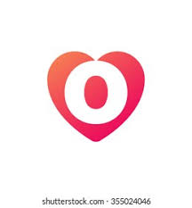Download the perfect alphabet pictures. Letter O Heart Shape Icon Logo Stock Vector Royalty Free 355024046