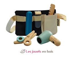 ma trousse de coiffure plan toys pt3492 kit de coiffeur coiffeur rangement tissu peigne