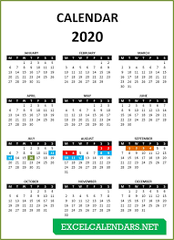 Thirteen months starting with july or august and ending with july or august of the next year to represent a school year. Yearly Calendar Templates For Year 2019 2020 2021 2022 Excelcalendars Net