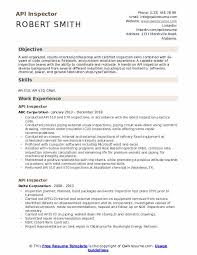 Api 653 has about 40 pages to study, that averages to about 2.5 questions per page. Api Inspector Resume Samples Qwikresume