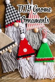 Christmas Gnomes Ornaments Easy Diy Craft Gnome Pattern Handmade Christmas Crafts Holiday Crafts Diy Fabric Christmas Ornaments