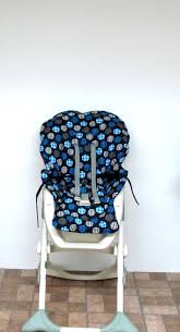 graco duodiner or graco blossom replacement high chair cushion baby accessory feeding chair pad kids chair protector blue circles on black chair pads baby accessories highchair cover